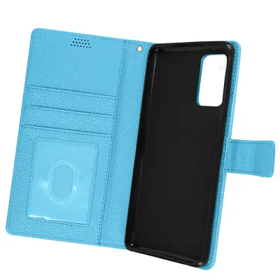 Ovitek Realme GT Neo 2 / Gt Neo 3T in GT 2 z magnetnim zavihkom, držalom za kartice in denarnico - moder
