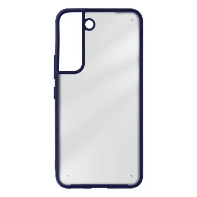 Ultra tanek ovitek Hard Shell za Samsung Galaxy S22 z dvignjenim robom - moder