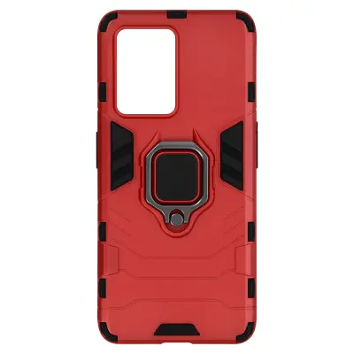 Obroc za ohišje Realme GT 2 Pro iz dveh materialov z magnetnim sistemom - rdec