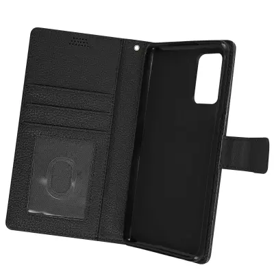 Ovitek Realme GT Neo 2 / GT Neo 3T in GT 2 z magnetnim zavihkom, držalom za kartice in denarnico - crn