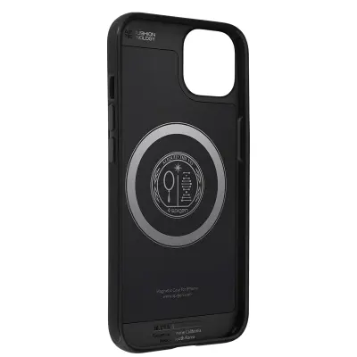 Ovitek Spigen Magsafe, odporen na udarce, za iPhone 13 Pro Max s crtastim ucinkom - crn