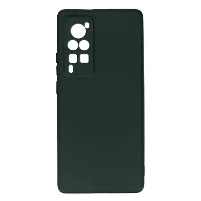 Silikonski ovitek mehak na dotik Vivo X60 Pro, prilagodljiva zašcita - kaki zelena