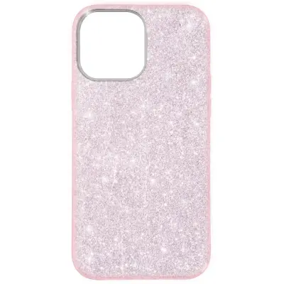 Silikonski gel ovitek z blešcicami za iPhone 13 Pro - roza
