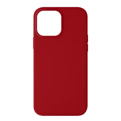 Silikonski ovitek za iPhone 13 Pro z mehkim zakljuckom - rdec
