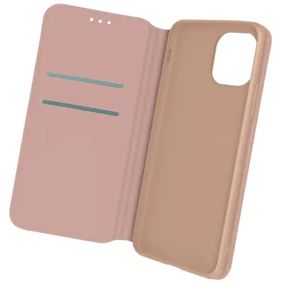 Folio Case iPhone 12 Pro Max z magnetnim preklopom in stojalom za video - roza