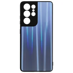 Ovitek za Samsung Galaxy S21 Ultra, zašcita s holografskim ucinkom - polnocno modra