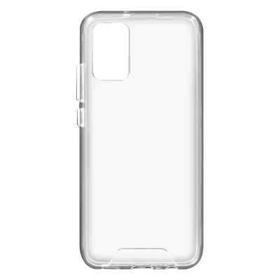 Silikonski ovitek s trdim zadnjim odbijacem za Samsung Galaxy A02s, kolekcija Crystal - prozoren