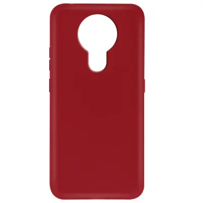 Nokia 3.4 zašcitni silikonski etui proti prstnim odtisom - rdec