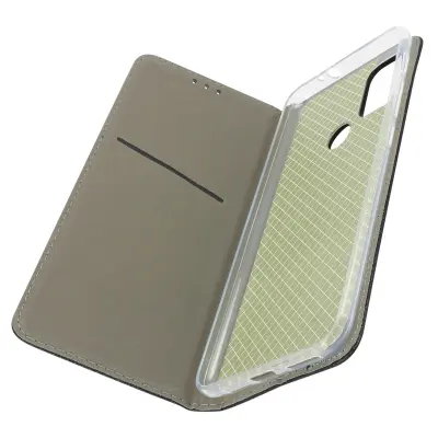 Magnetna preklopna torbica, držalo za kartice in stojalo za Motorola Moto G50 - crna