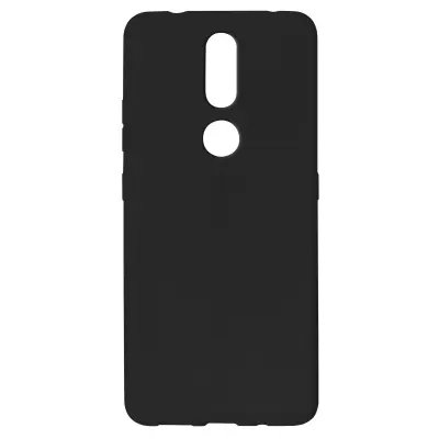 Nokia 2.4 Zašcitni silikonski gel mat etui proti prstnim odtisom - crn