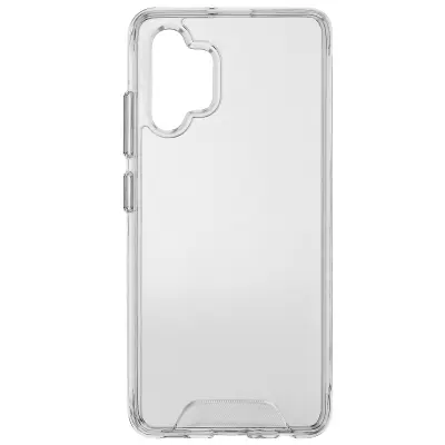 Silikonski ovitek s trdim zadnjim odbijacem za Samsung Galaxy A32, kolekcija Crystal - prozoren