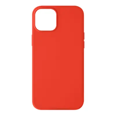 Silikonski ovitek za iPhone 13 Mini z mehkim zakljuckom - pastelno rdec