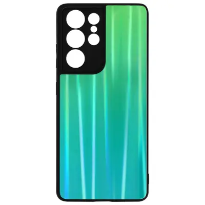 Ovitek za Samsung Galaxy S21 Ultra, zašcita s holografskim ucinkom - zelen