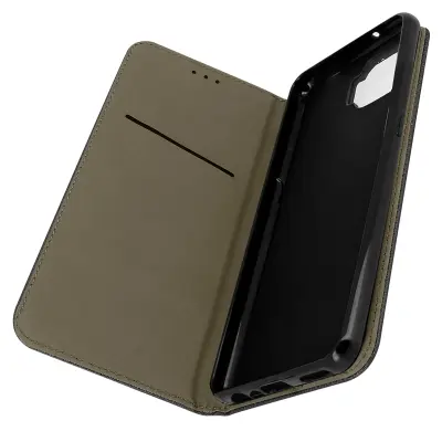 Oppo A73 magnetna preklopna torbica, držalo za kartice in stojalo - crna