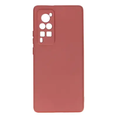 Silikonski ovitek soft touch Vivo X60 Pro, prilagodljiva zašcita - bordo