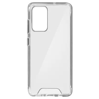 Silikonski ovitek s trdim zadnjim odbijacem za Samsung Galaxy A72, kolekcija Crystal - prozoren