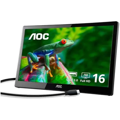 Monitor AOC 39,6 cm (15,6") I1659FWUX 1920x1080 Prenosni monitor IPS 10ms USB3.0