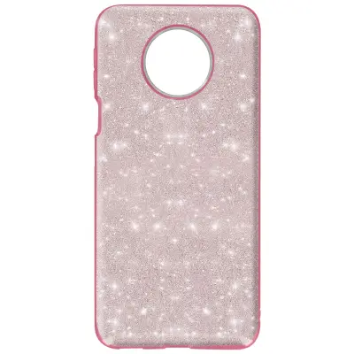Ovitek z blešcicami za Xiaomi Redmi Note 9T 5G, soft gel silikon - roza