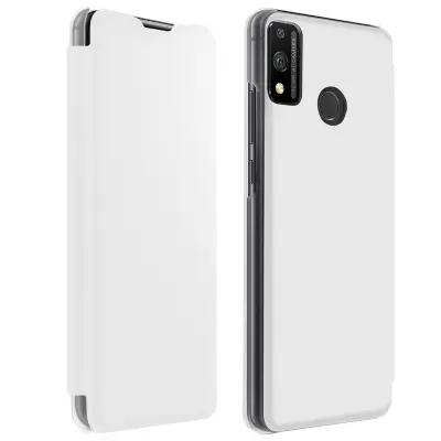 Preklopna torbica za knjigo Honor 9X Lite z držalom za kartice - bela