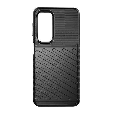 Tanek in lahek silikonski ovitek Thunder, odporen proti udarcem, za Samsung Galaxy A72 - crn