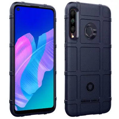 Huawei P40 Lite E silikonski ovitek, odporen na udarce, kolekcija Rugged - polnocno modra