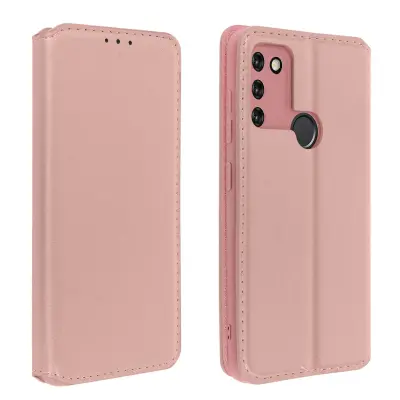 Folio Case Honor 9A, držalo za kartice in stojalo za video, magnetni preklop - rožnato zlato