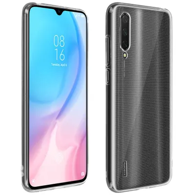 Xiaomi Mi 9 Lite 360° Protection Pack: ovitek iz kaljenega stekla iz silikonskega gela - prozoren
