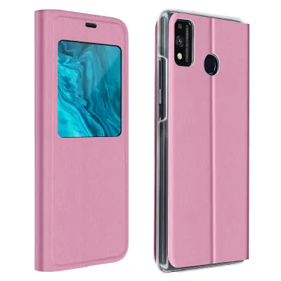 Ovitek za okno Honor 9X Lite, ultra tanek folio preklop - roza