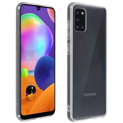 Silikonski gel ovitek za Samsung Galaxy A31, tanek in odporen - prozoren