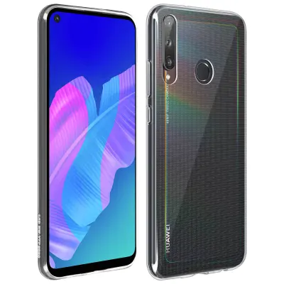 Silikonski gel ovitek za Huawei P40 Lite E, tanek in odporen - prozoren