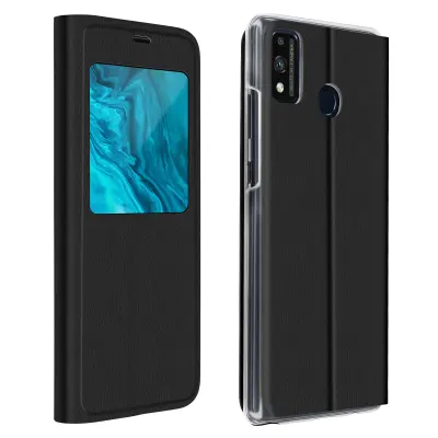 Ovitek za okno za Honor 9X Lite, ultra tanek preklopni preklop - crn