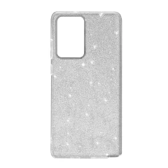 Ultra blešcec ovitek za Samsung Galaxy Note 20, soft gel silikon - srebrn
