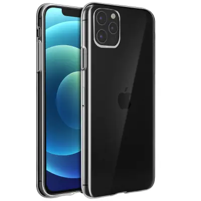 Ultratanek silikonski gel ovitek za iPhone 12 Pro Max 0,3 mm, druga koža – prozoren