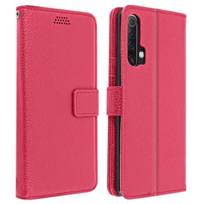 Realme X50 / X3 Superzoom denarnica in etui za stojalo za video, popolna zašcita - roza