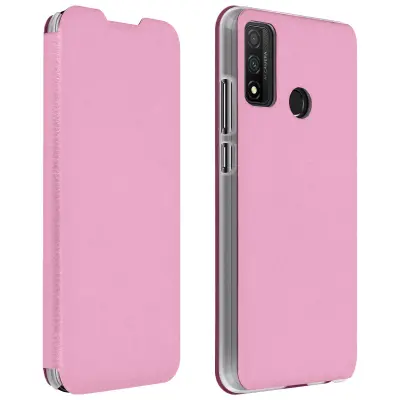 Preklopna torbica Huawei P smart 2020 z držalom za kartice - roza