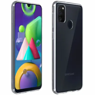 Silikonski gel ovitek za Samsung Galaxy M21 / M31 / M30s, tanek in odporen - prozoren