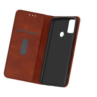 Torbica za denarnico OnePlus Nord N10 5G in preklopna podpora za video, popolna zašcita - rjava