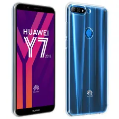 Izjemno tanek in lahek etui iz silikonskega gela - Transparent str. Huawei Y7 2018 in Honor 7C