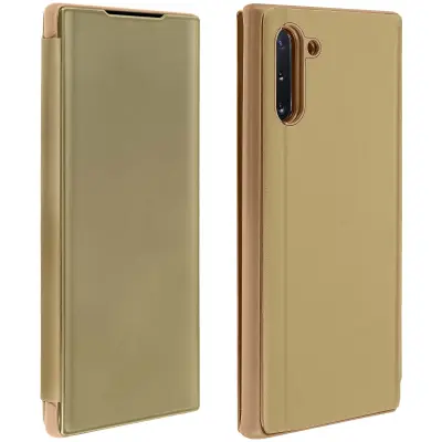 Izjemno tanek etui Mirror Folio s funkcijo stojala - zlata str. Samsung Galaxy Note 10