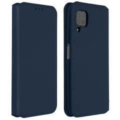 Ovitek za Huawei P40 Lite, držalo za kartice in stojalo za video - modra