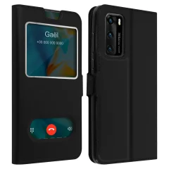 Huawei P40 Quick Release Window Stand Case - crna