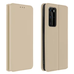 Ovitek za Huawei P40 Pro, držalo za kartice in stojalo za video - zlata