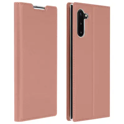 Zašcitni pokrov Držalo za kartico in nosilec za video, satenast ucinek - Rose Gold str. Samsung Galaxy Note 10