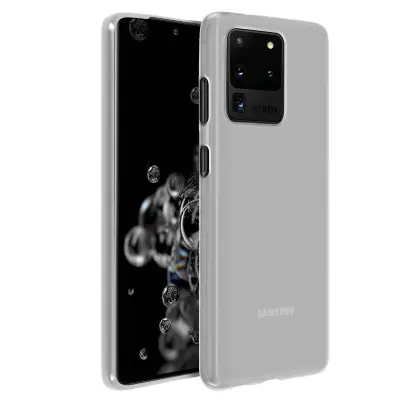 Zašcitni ovitek iz silikonskega gela, tanek in odporen - matirana bela str. Samsung Galaxy S20 Ultra