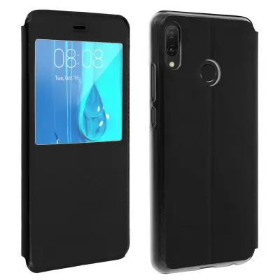 Zašcitna prevleka z okencem - crna str. Huawei Y9 2019