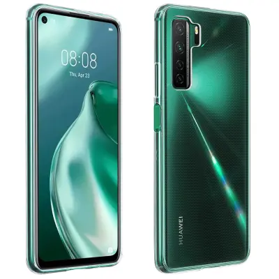 Huawei P40 Lite 5G silikonski gel ovitek ultra tanek 0,3 mm, druga koža - prozoren