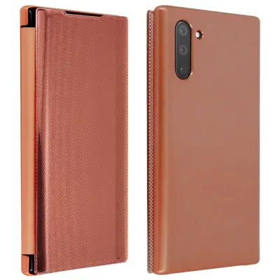 Zašcitna torbica z ucinkom kroma in rebrastim zakljuckom, tanka in lahka - rožnato zlato str. Samsung Galaxy Note 10