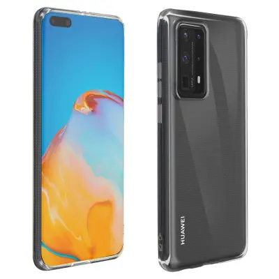 Silikonski ovitek Huawei P40 Pro Gel, tanek in odporen - prozoren
