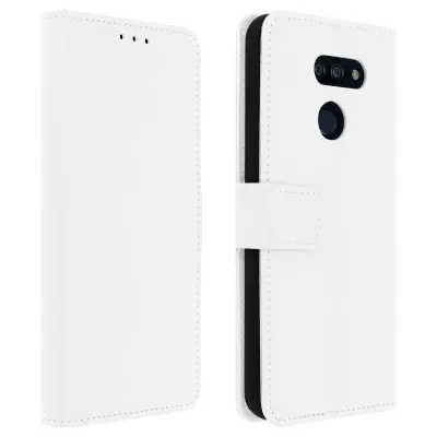 Torbica denarnica za LG K40s in preklopna podpora za video, popolna zašcita - bela