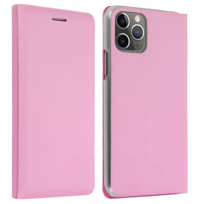 Flip Book Cover Folio Case z držalom za kartice - roza str. Apple iPhone 11 Pro